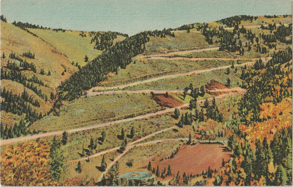 Red River Pass - Red River, New Mexico - Postcard, c. 1940s