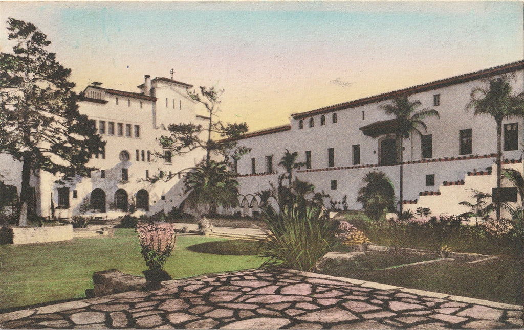 Santa Barbara County Court House, California - SET of 2 - Postcards, c. 1930s