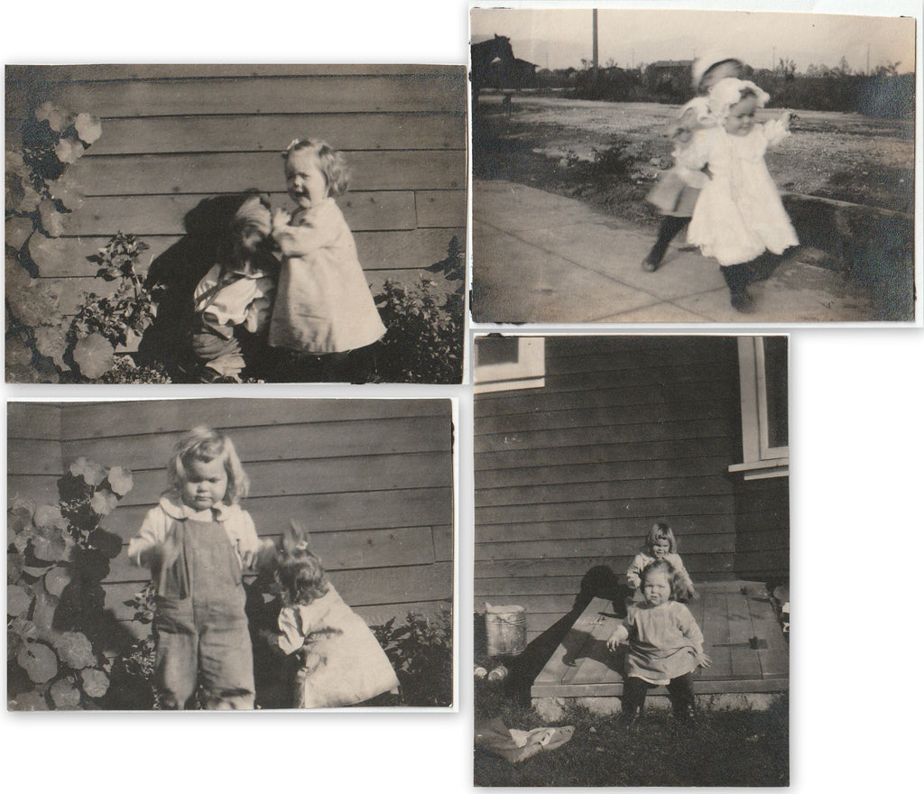 See, See My Playmate - SET of 4 - Snapshots, c. 1900s