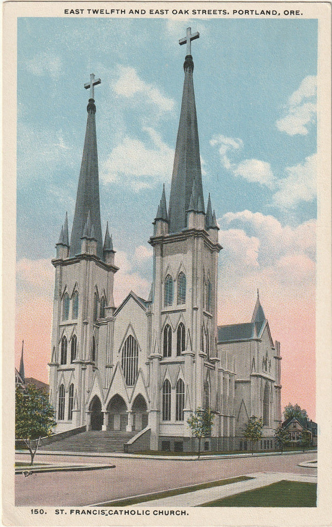 St. Francis Catholic Church - Portland, Oregon - Postcard, c. 1910s