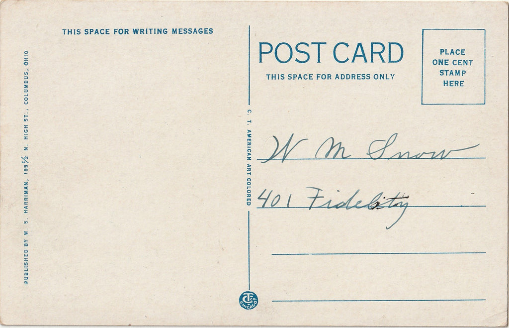 State Capitol and McKinely Memorial - Columbus, Ohio - Postcard. c. 1920s