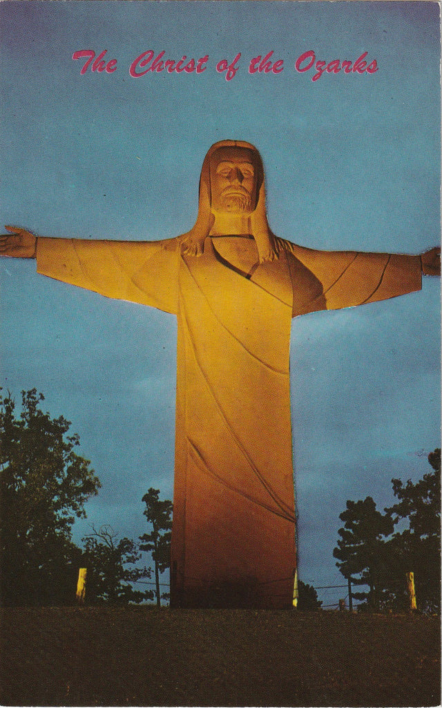 The Christ of the Ozarks - Eureka Springs, Arkansas - SET of 2 - Postcards, c. 1960s