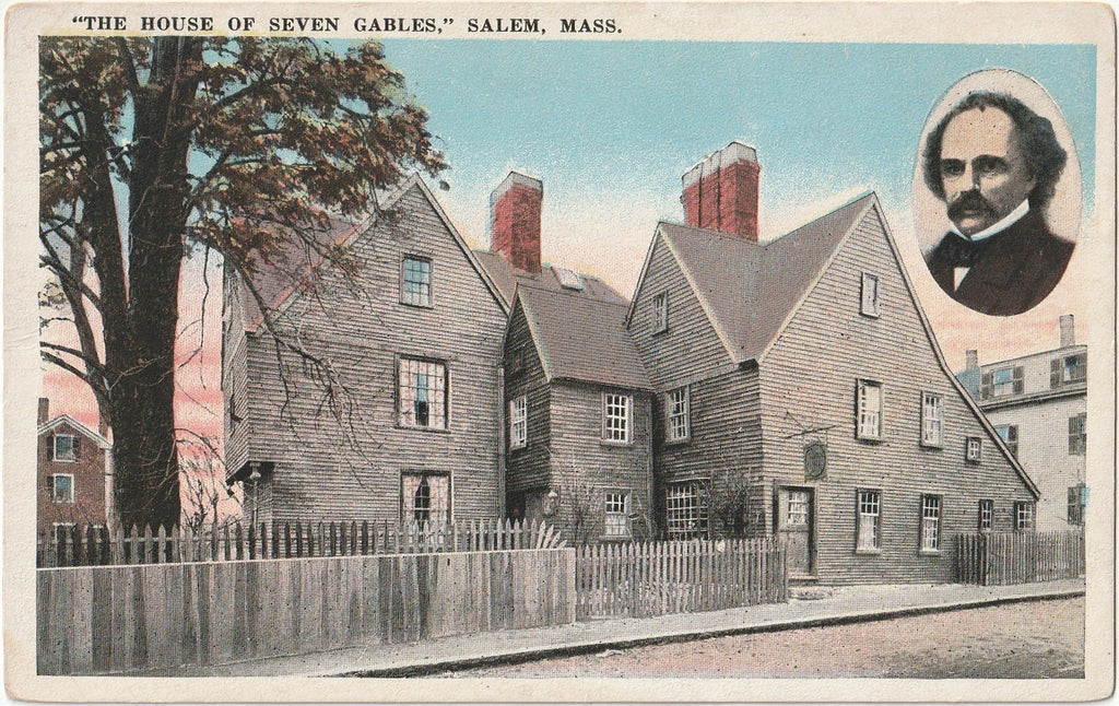 The House Of Seven Gables - Nathaniel Hawthorne - Salem, MA - Postcard, c. 1910s