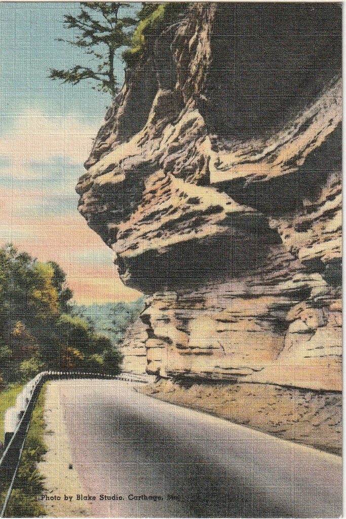The Prize Drive of the Ozarks - U.S. Highway 71 - Noel, MO - Mini Postcard, c. 1940s