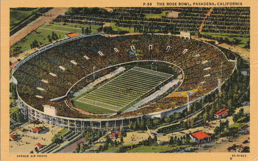 The Rose Bowl - Pasadena, CA - Postcard, c. 1940s