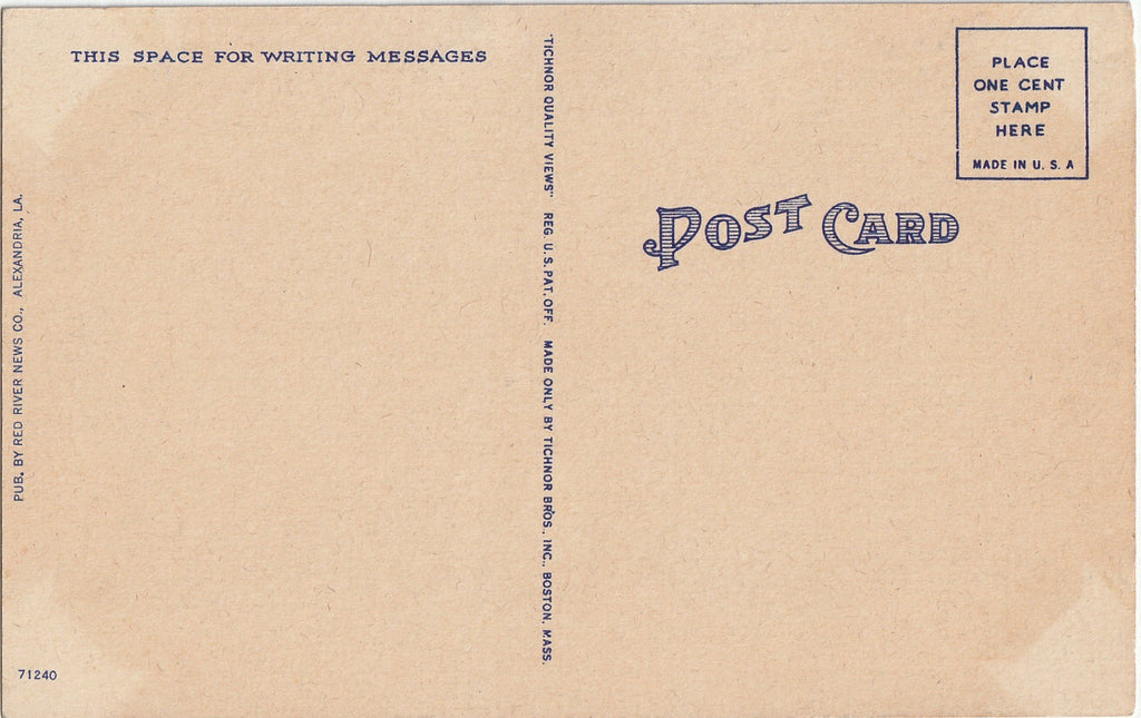 Third Street - Alexandria, Louisiana - Postcard, c. 1930s