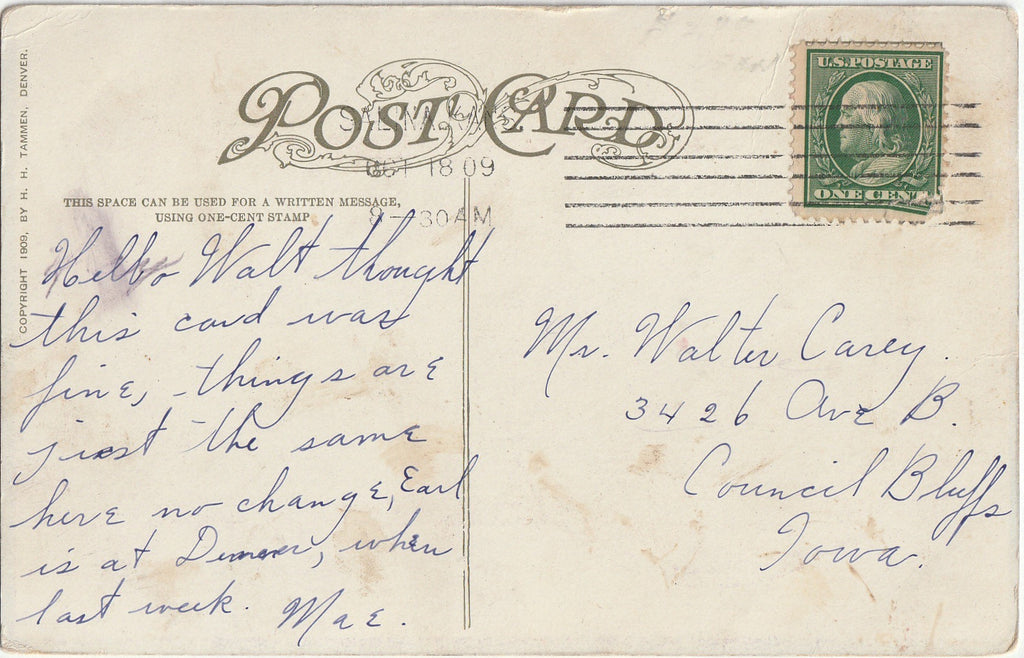 This Town Sure Beats Milwaukee for SCHLITZ - H. H. Tammen - Postcard, c. 1900s