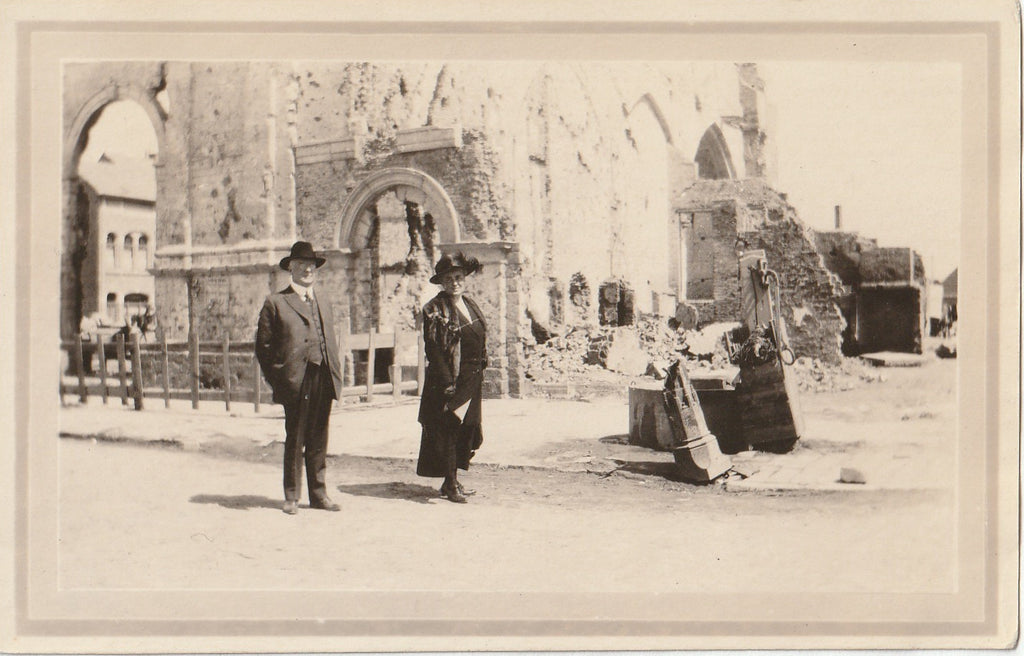 Cemetery on Way to Ypres - SET of 2 - Photographs, c. 1922