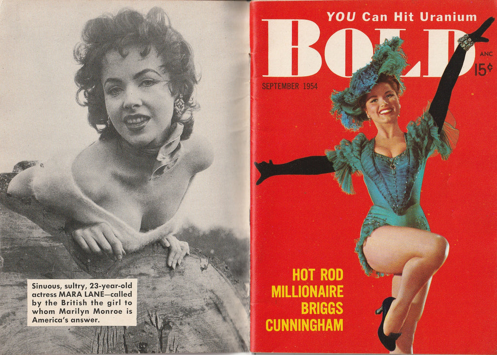 YOU Can Hit Uranium - Hot Rod Millionaire Briggs Cunningham - BOLD Magazine - September, 1954