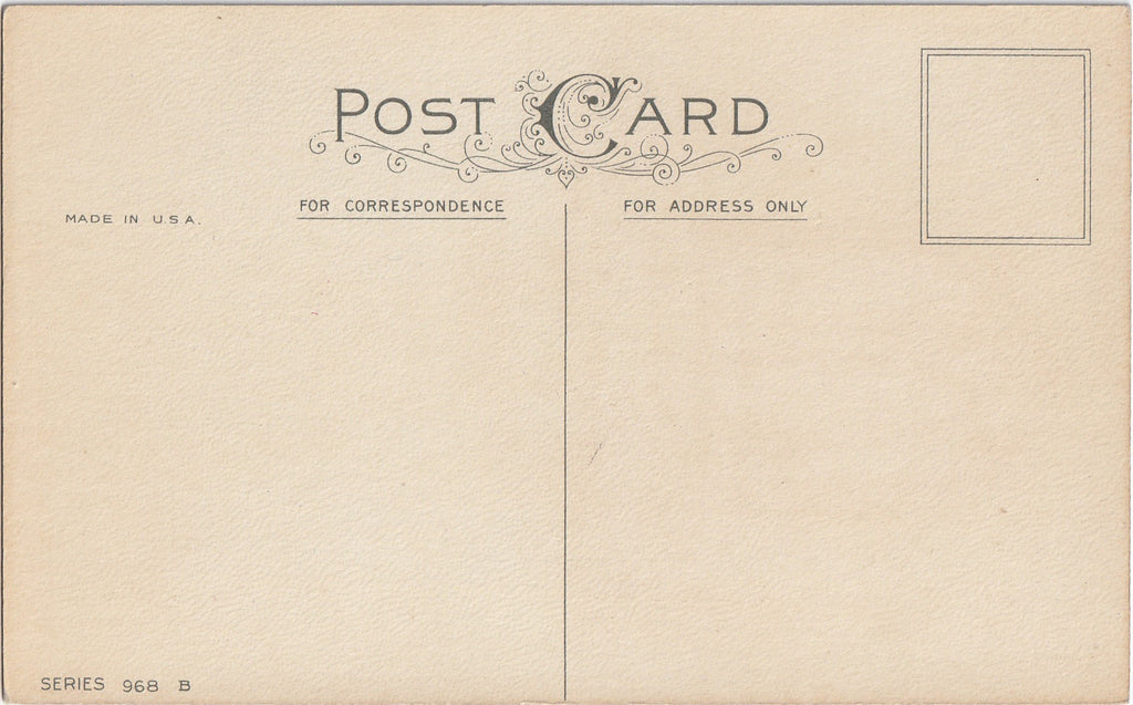 As You Enter the New Year Antique Postcard 1 of 8 Back