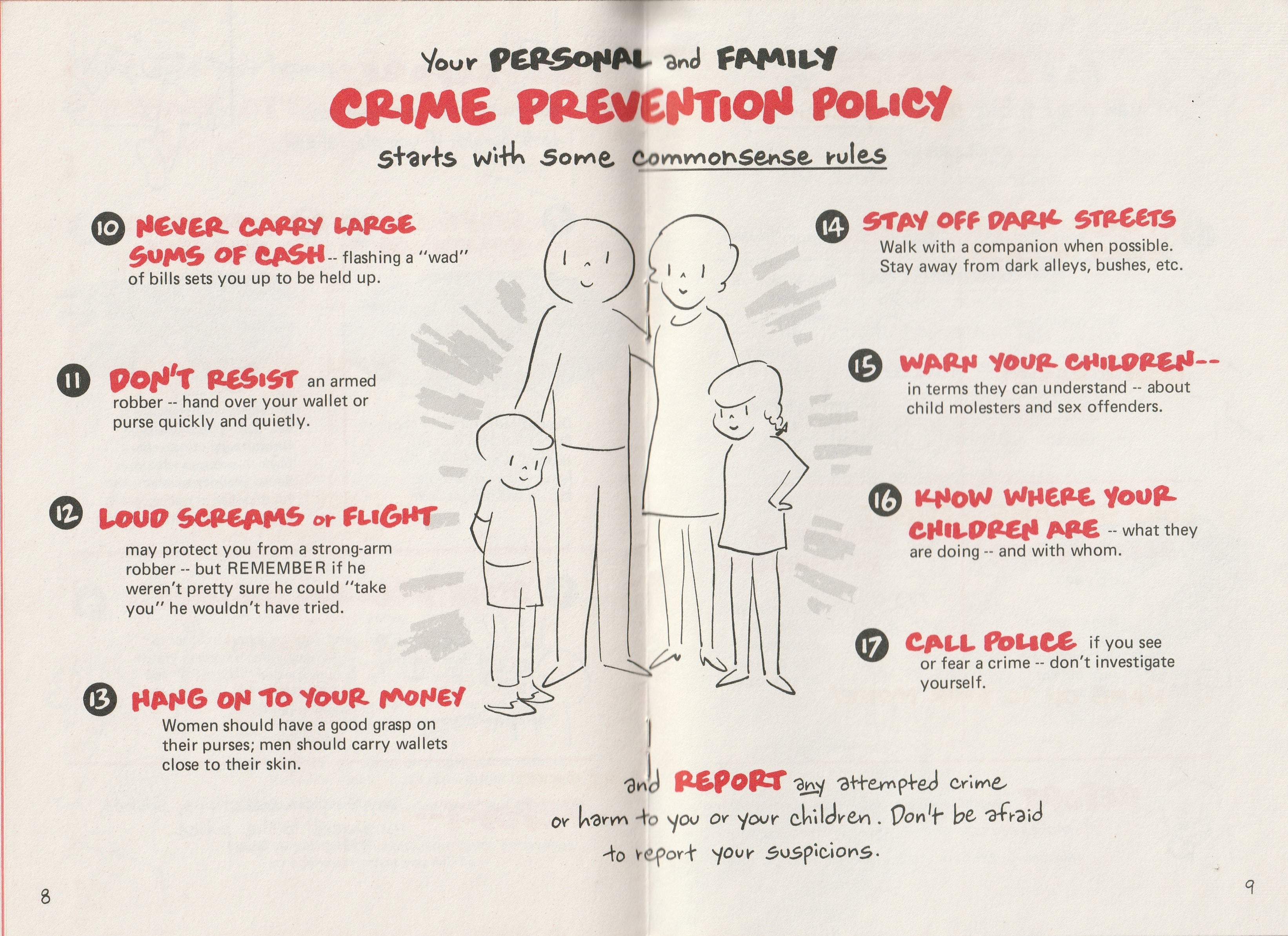30 Ways You Can Prevent Crime - A Scriptographic Booklet, c. 1977 ...