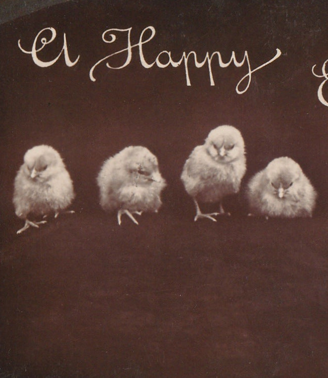 A Happy Easter Rotograph RPPC Antique Photo Postcard Close Up 2