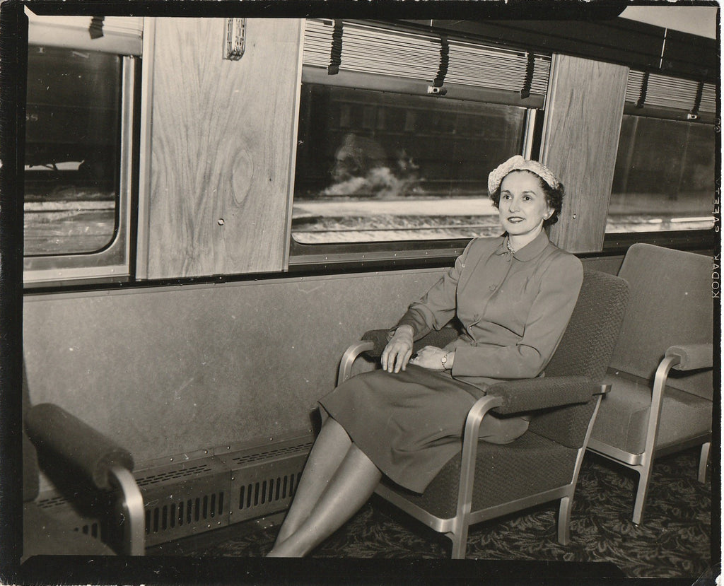 Elsa Alvira Ober - Senior Advisor at Monroe Junior High School - St. Paul, MN - Train Depot - Kodak Photo, c. 1951