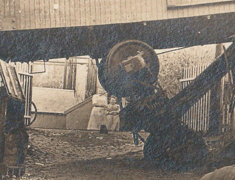 Airbrake Train Car - Accident Wreck - RPPC, c. 1910s - Close Up