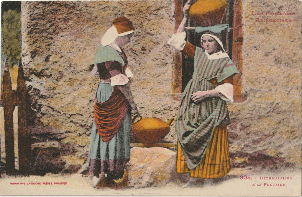 Algiers Algeria Algerian Women Antique Postcard