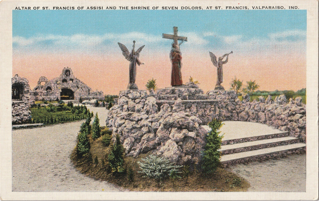 Altar of St. Francis of Assisi Shrine of Seven Dolors Postcard