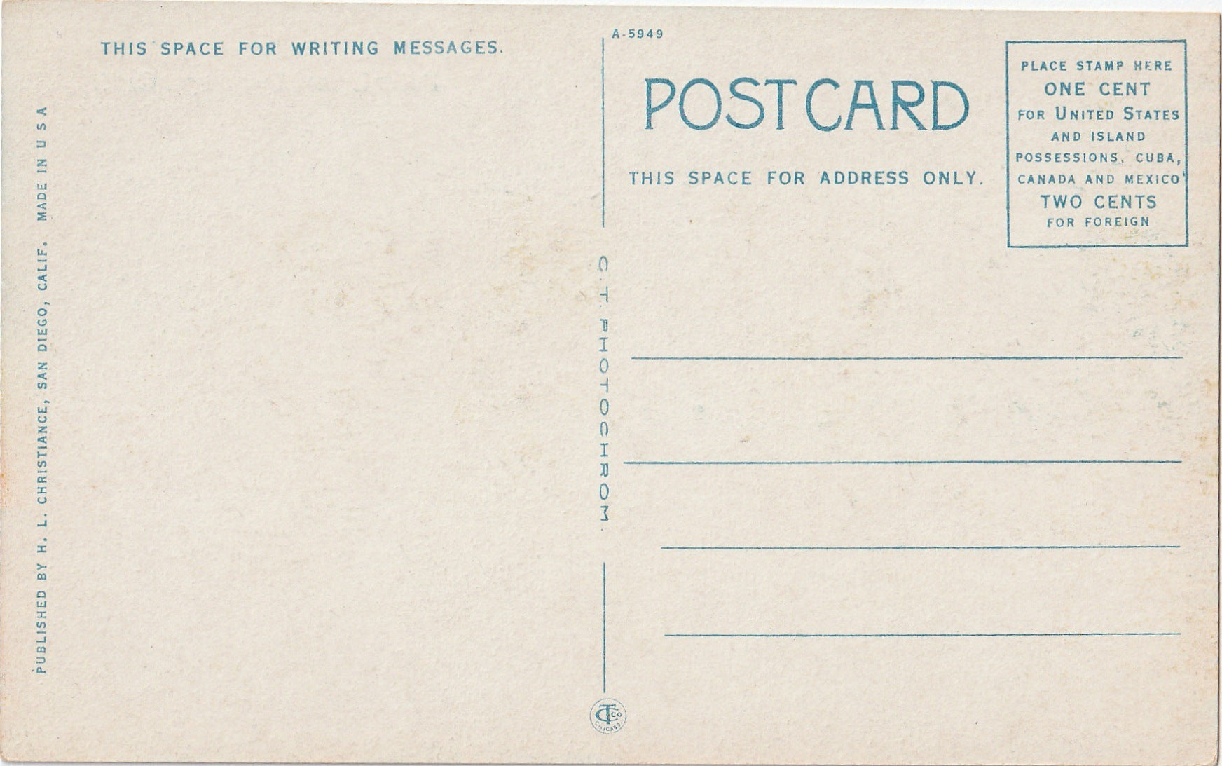 Arched Rock - Point Loma, San Diego - Postcard, c. 1920s – Ephemera ...