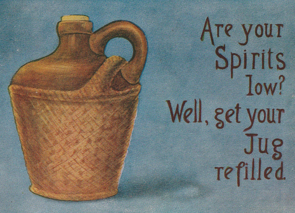 Are Your Spirits Low Postcard Close UP