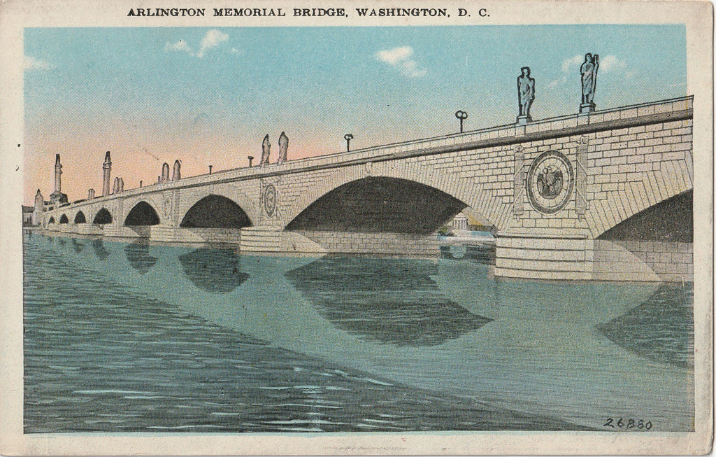 Arlington Memorial Bridge Washington DC Postcard