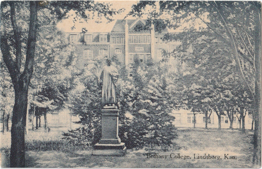 Bethany College Lindsborg Kansas Postcard