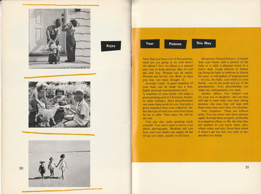 Better Snapshots of Your Children - A Kodak Publication - Booklet, c. 1955 Inside 4