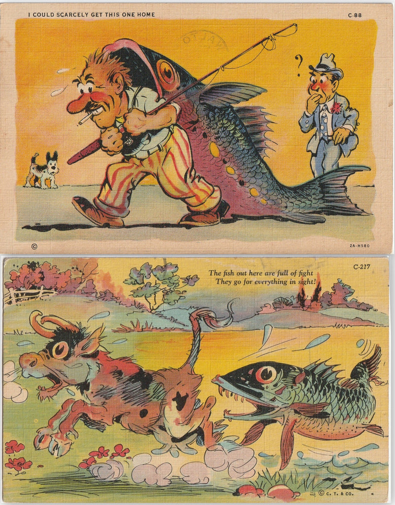 Big Fish Comic Postcard SET