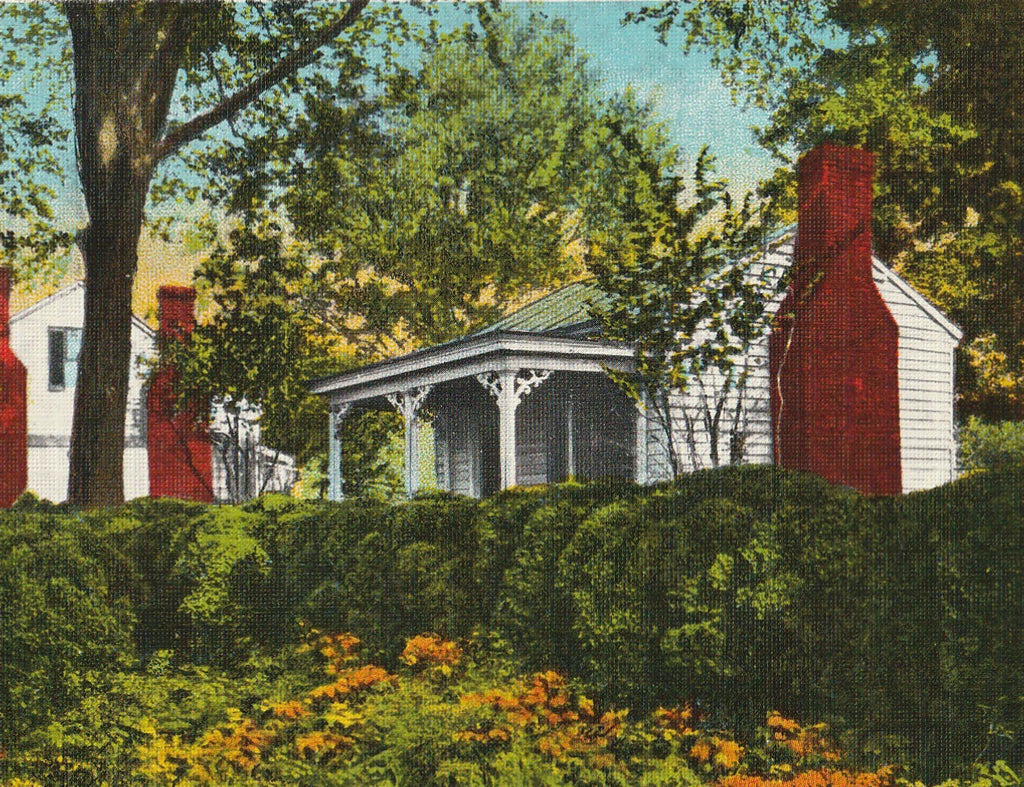 Birthplace of Helen Keller Tuscumbia AL Vintage Postcard Close Up