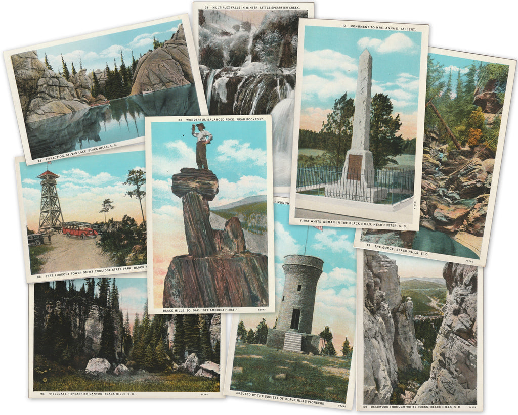 Vintage Black Hills South Dakota Postcards 1920s