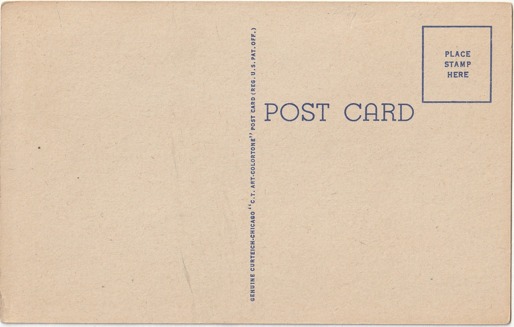 Blacksmith Shop - Greenfield Village, Edison Institute - Dearborn, MI - Postcard, c. 1940s Back