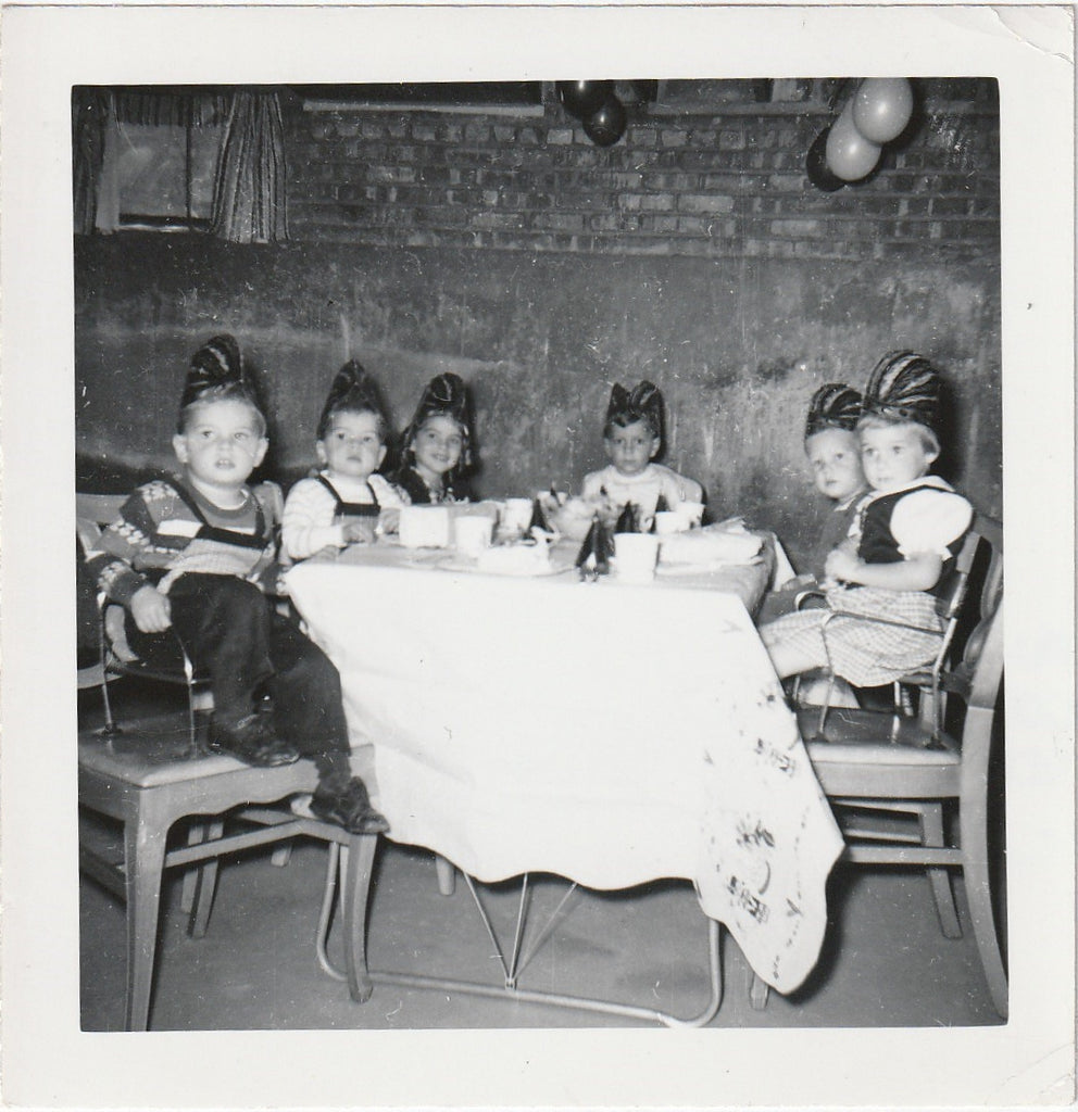 Bobby's Birthday Party Photo c. 1950s