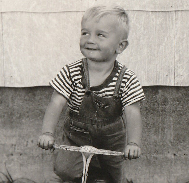 Boy on Tricycle - Snapshot, c. 1930s Close Up 2
