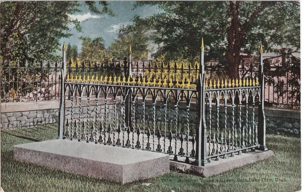 Brigham Young's Grave - Salt Lake City , UT - Postcard, c. 1910s