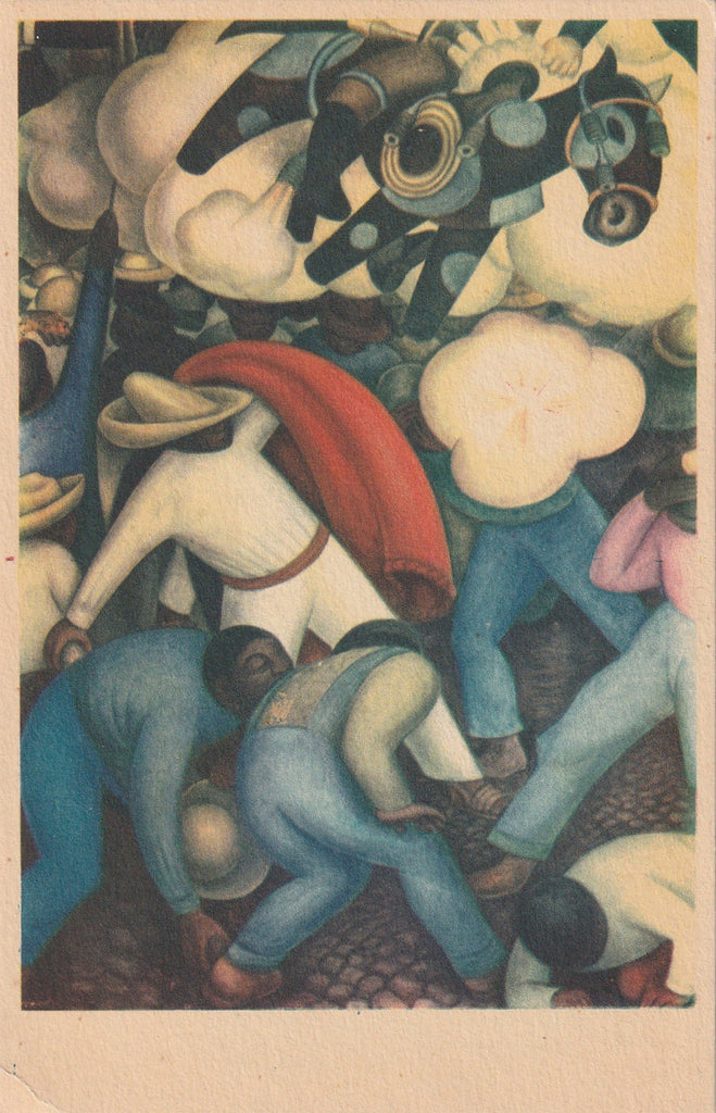 Burning of Judas - Secretary of Public Education, Mexico - Diego Rivera - Postcard, c. 1930s