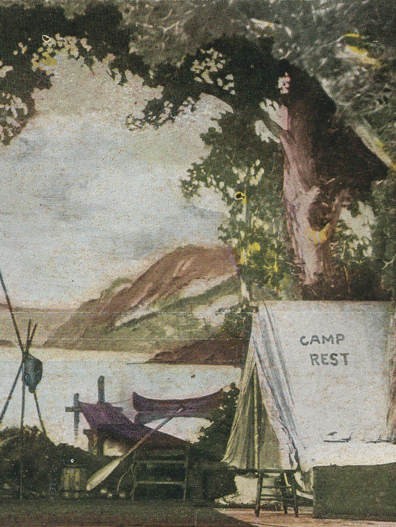 Camp Rest Antique Postcard Close Up 3