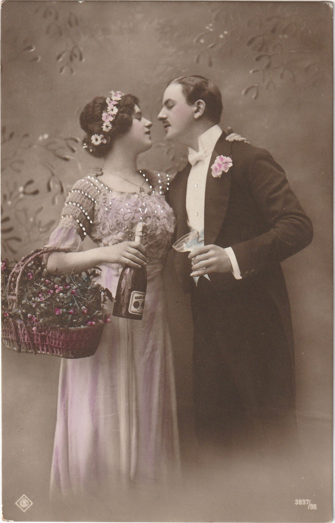 Cheers Darling Antique New Year RPPC