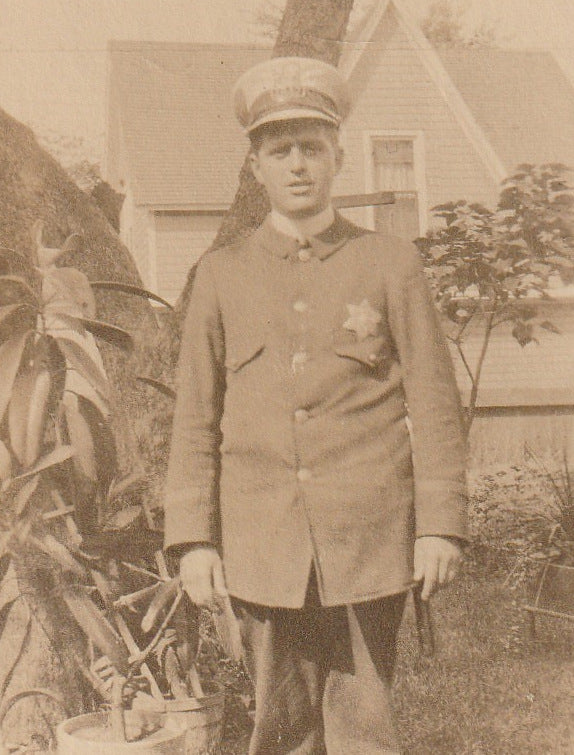 Chicago Police Officer - Man in Uniform - Photograph, c. 1920s Close Up