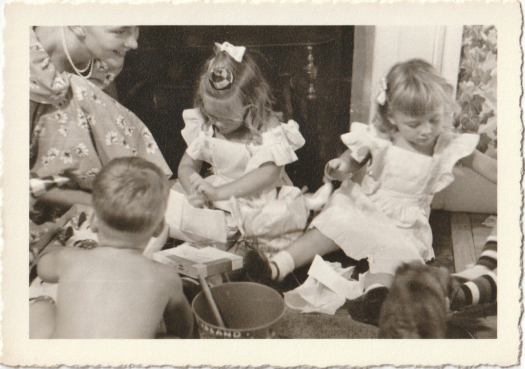Children's Birthday Party - Warrington, FL - SET of 3 - Snapshots, c. 1948
