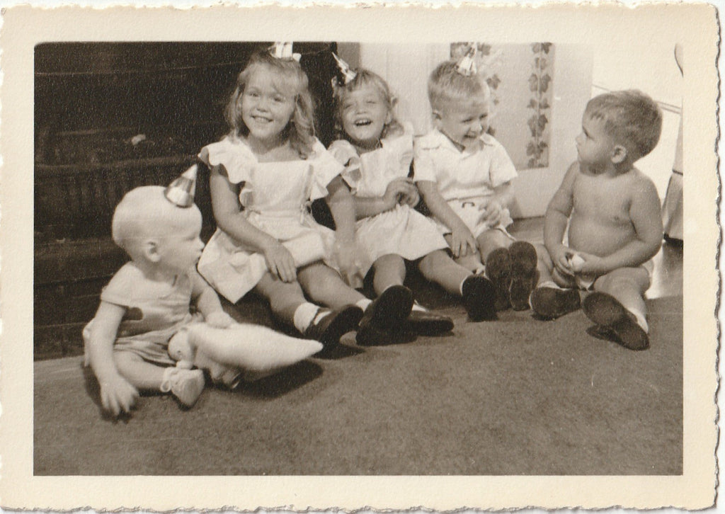 Children's Birthday Party - Warrington, FL - SET of 3 - Snapshots, c. 1948