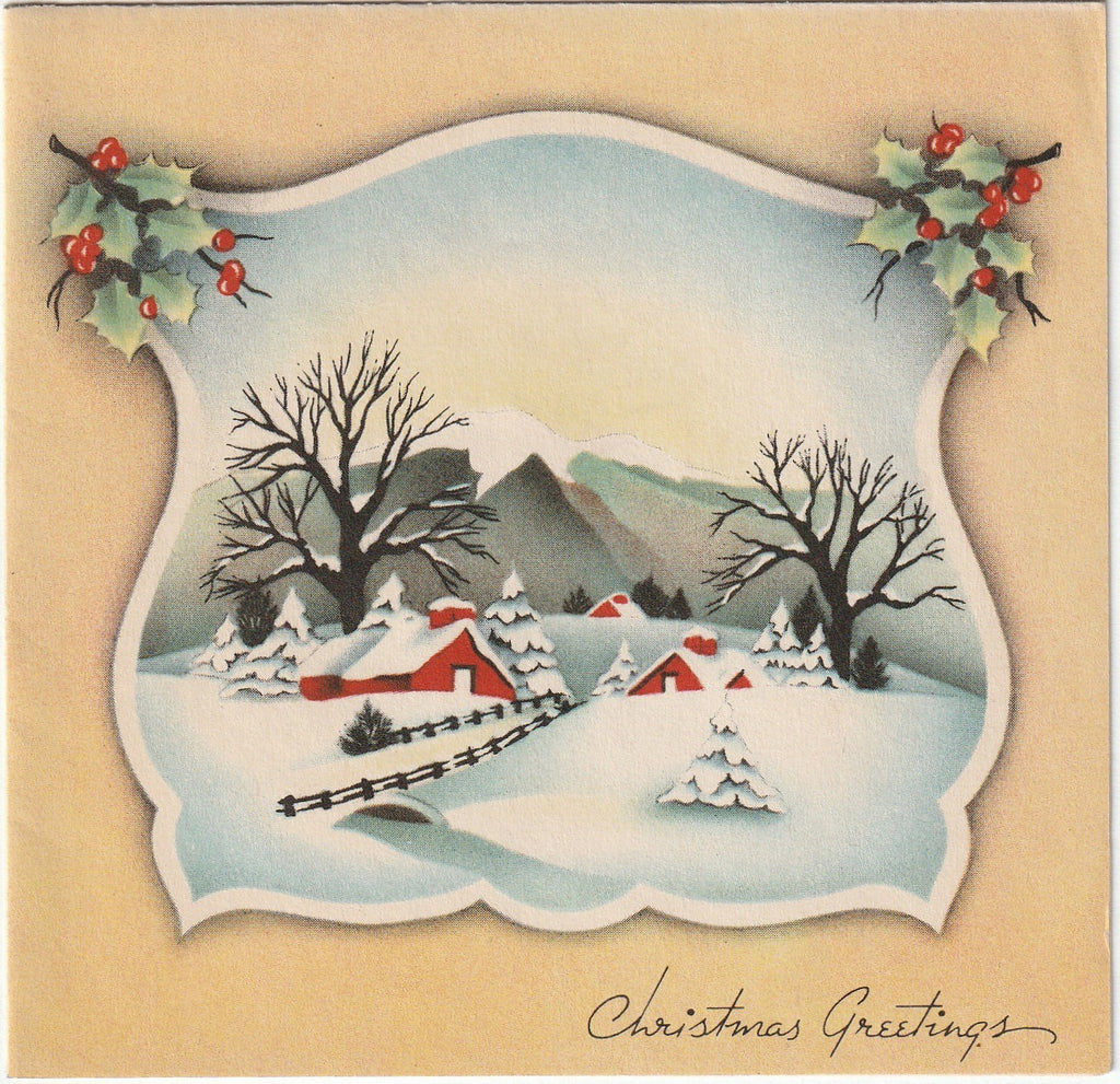Christmas Greetings - Card, c. 1940s