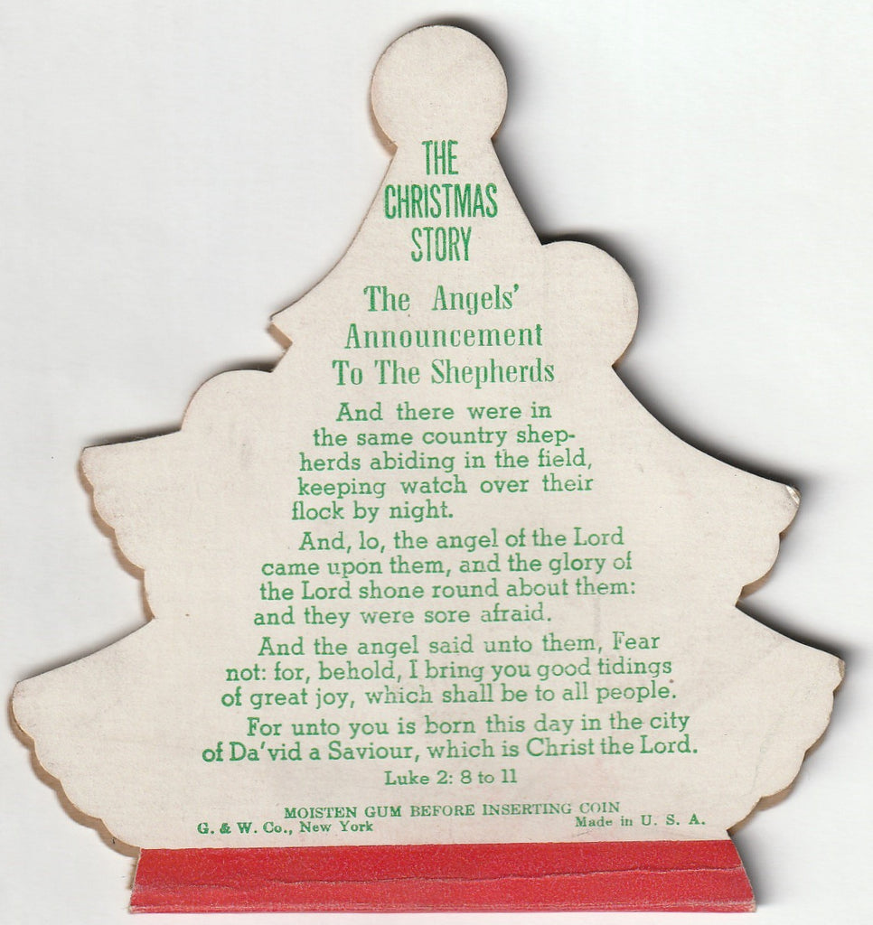 Christmas Offering - Dime Holder - G. & W. Co. Card, c. 1940s