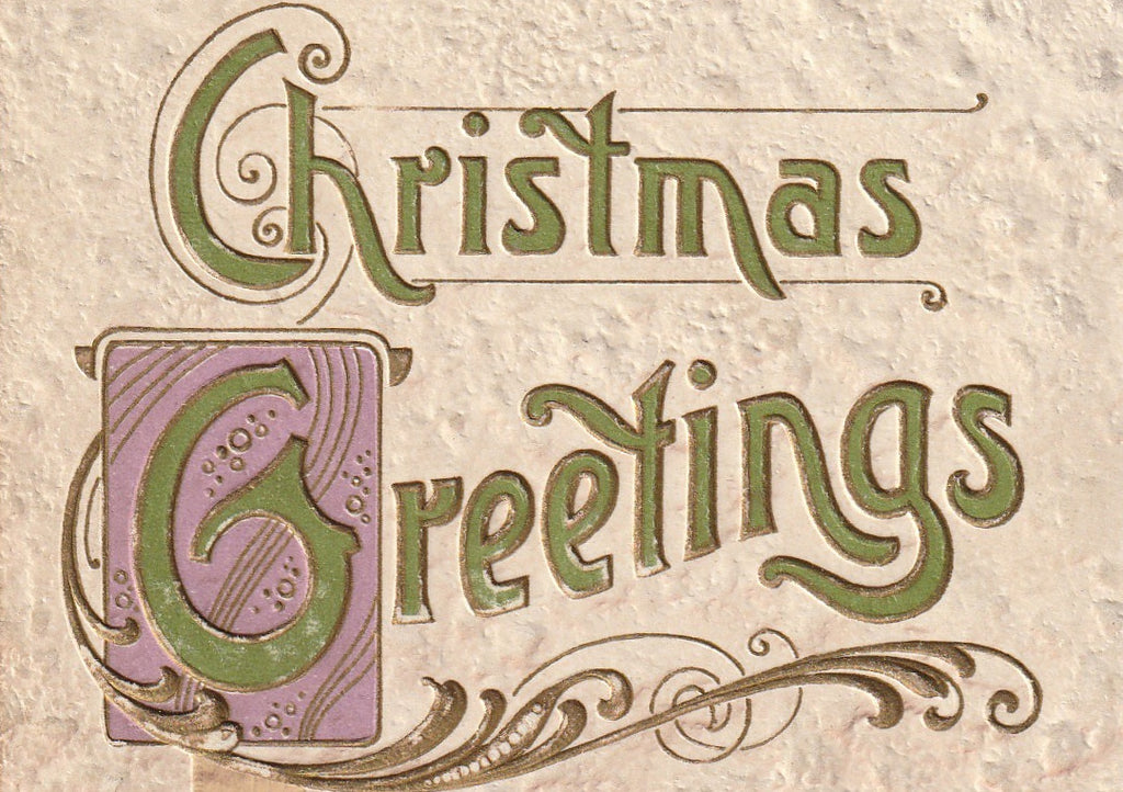 Christmas Greetings - Xmas Gem Photo - Postcard, c. 1907