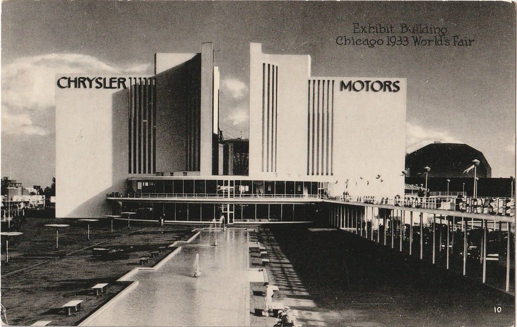 Chrysler Building Exhibit Chicago World's Fair 1933 Postcard 