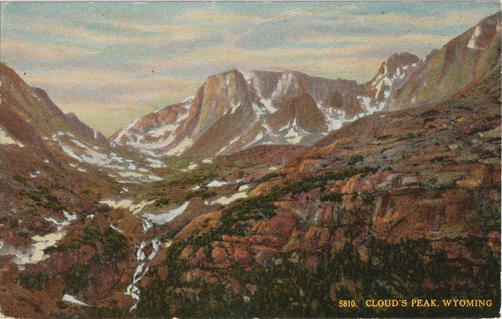 Cloud's Peak Wyoming Postcard 