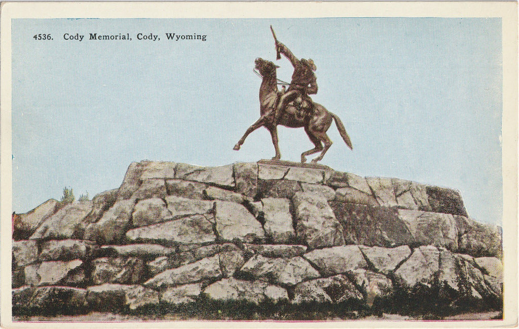 Buffalo Bill Cody Memorial Wyoming Postcard