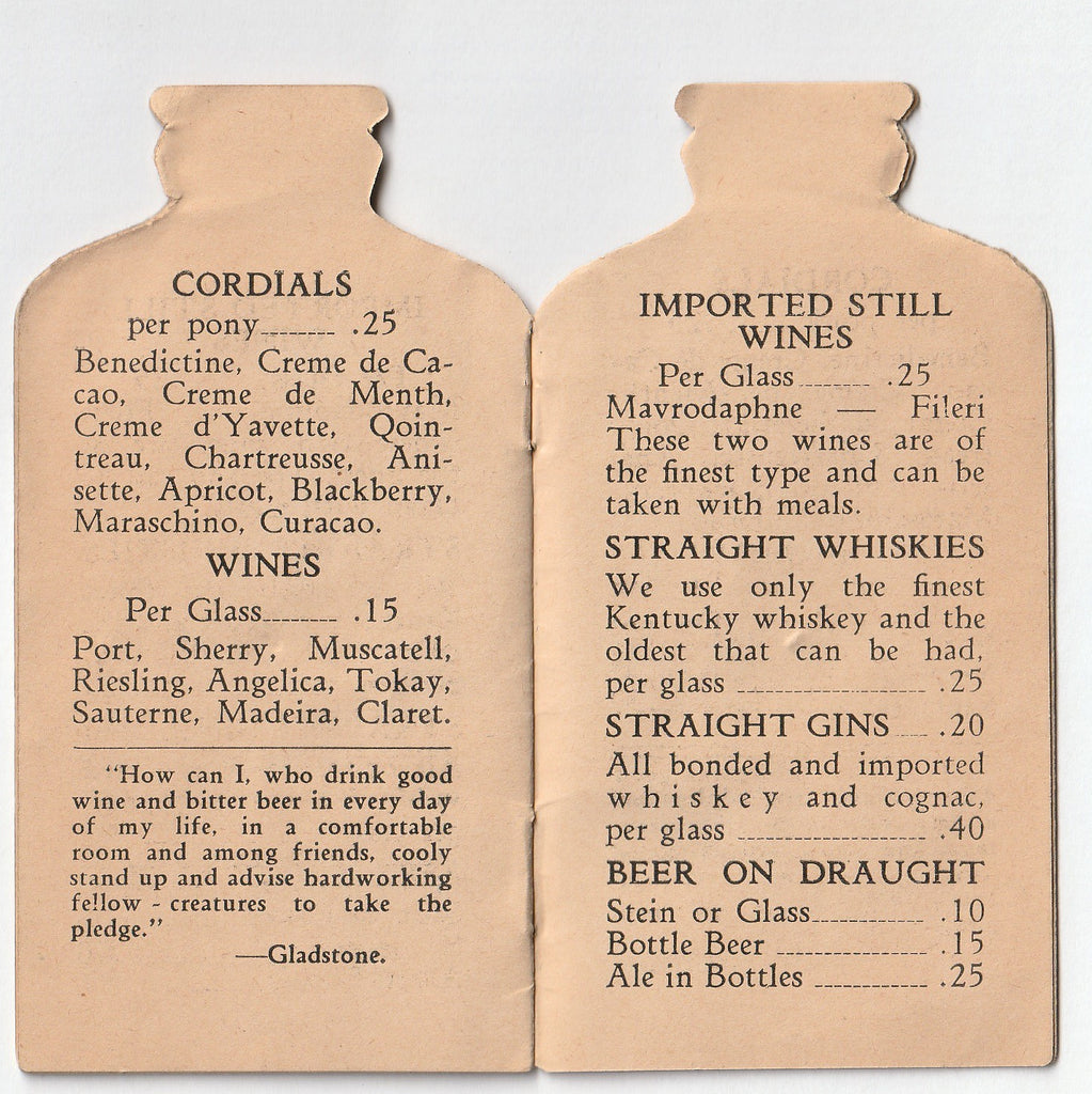 Compliments of Hacienda Cafe and Beer Garden - Chicago, IL - Booklet, c. 1930s Inside 4