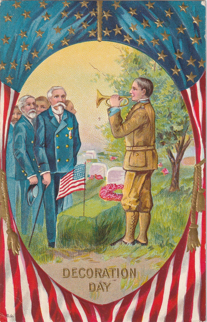Decoration Day Civil War Veterans Postcard