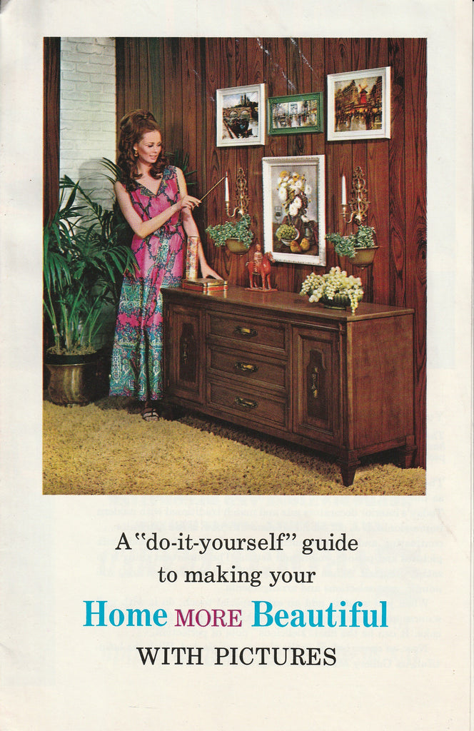 Do-It-Yourself Guide to Making Your Home More Beautiful with Pictures - Syroco-Framed Art Gallery Reproductions - Brochure, c. 1960s