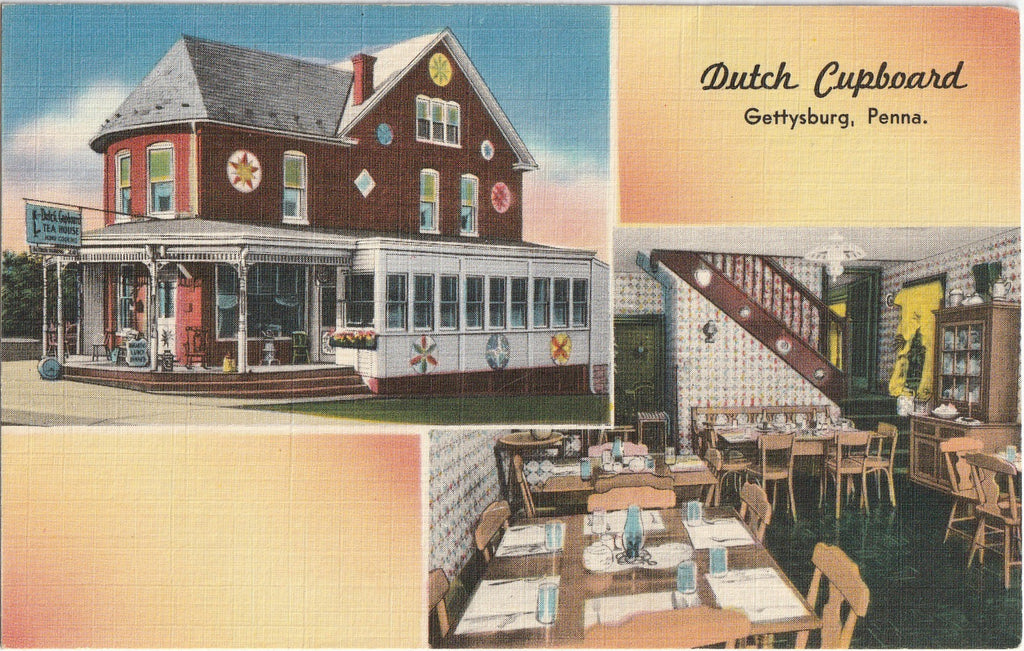Dutch Cupboard Restaurant Gettysburg Postcard