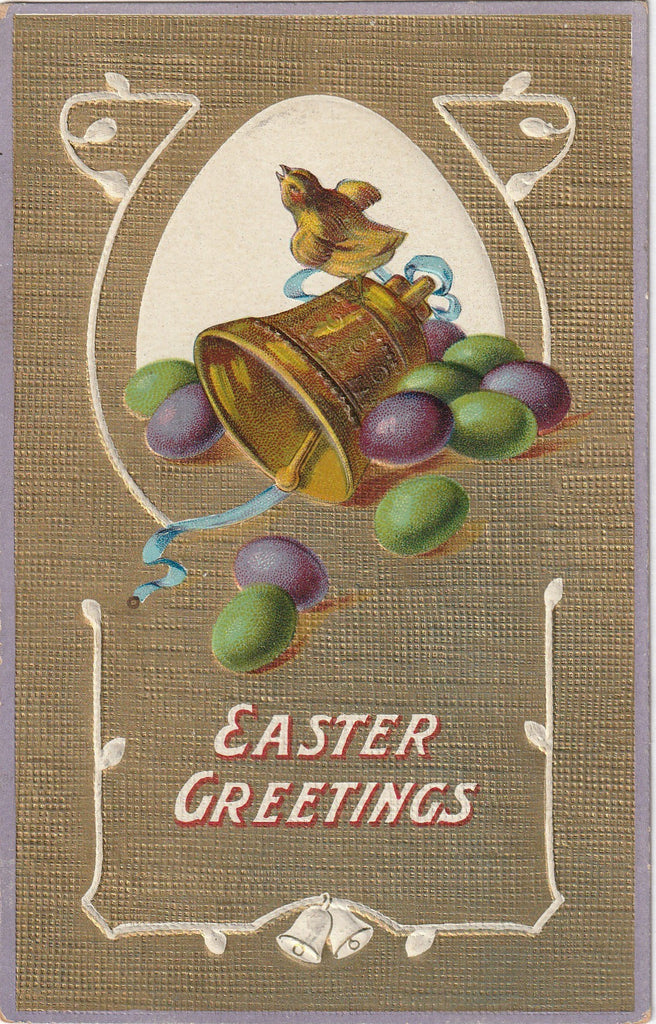 Easter Greetings Antique Postcard
