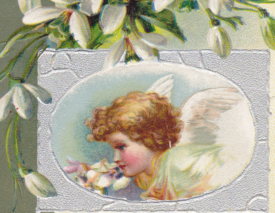 Victorian Easter Cherub Card